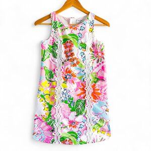 Lilly Pulitzer X Target Sleeveless Summer Shift Dress Lace Girls 10-12 L Pink